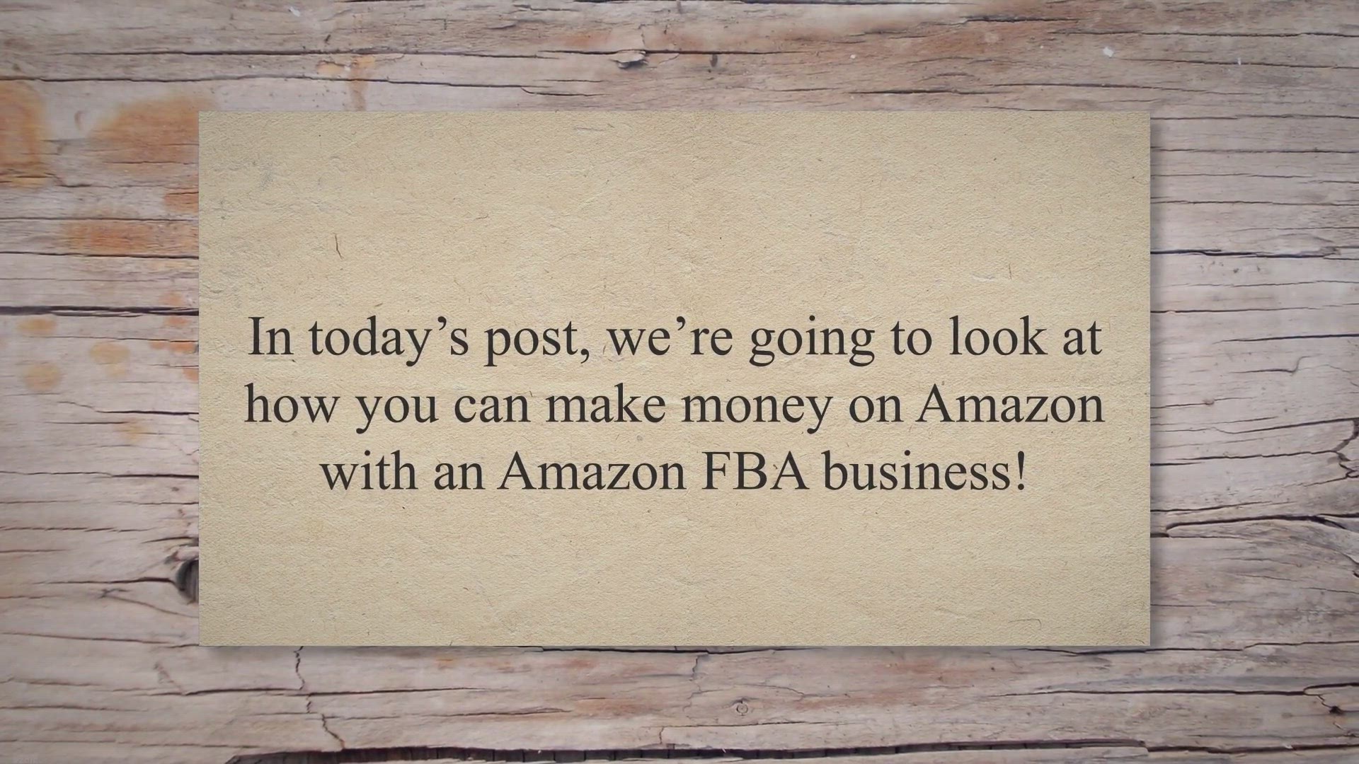 'Video thumbnail for How To Make Money On Amazon With Amazon FBA | Work Anywhere'