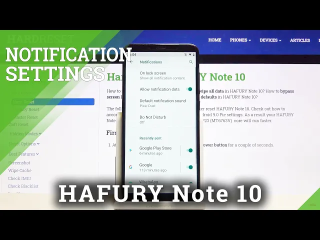 Video thumbnail for How to Personalize Notifications in HAFURY Note 10 – Notification Bar
