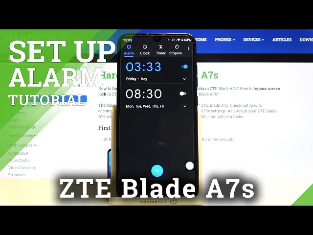 Video thumbnail for Customize Alarm Clock - ZTE Blade A7s and Alarm Clock Settings