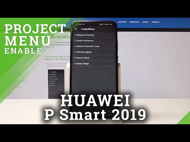 Video thumbnail for How to Enter Project Menu in HUAWEI P Smart 2019 - Advanced Options / Secret Mode