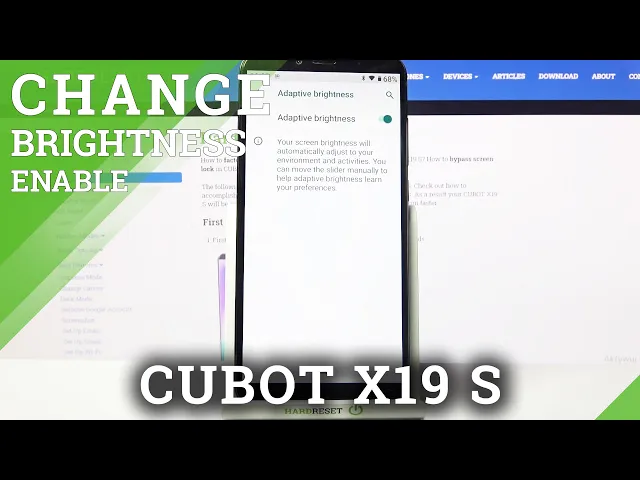 Video thumbnail for How to Enable / Disable Adaptive Brightness in Cubot X19 S – Access Display Settings