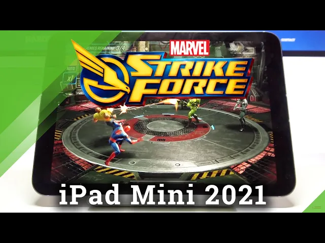 Video thumbnail for Marvel Strike Force gameplay on iPad Mini 2021 - Performance Checkup & Game Settings
