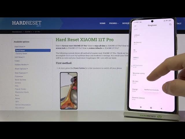 Video thumbnail for XIAOMI 11T Pro Default Ringtones Preview