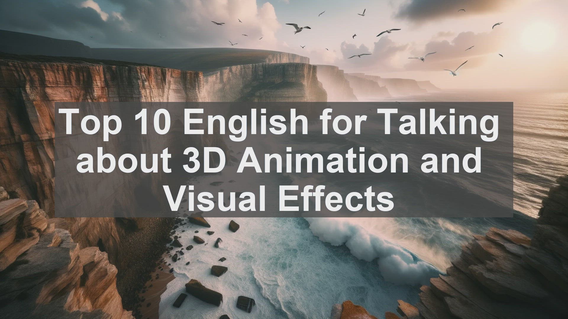 'Video thumbnail for Top 10 English for Talking about 3D Animation and Visual Effects'