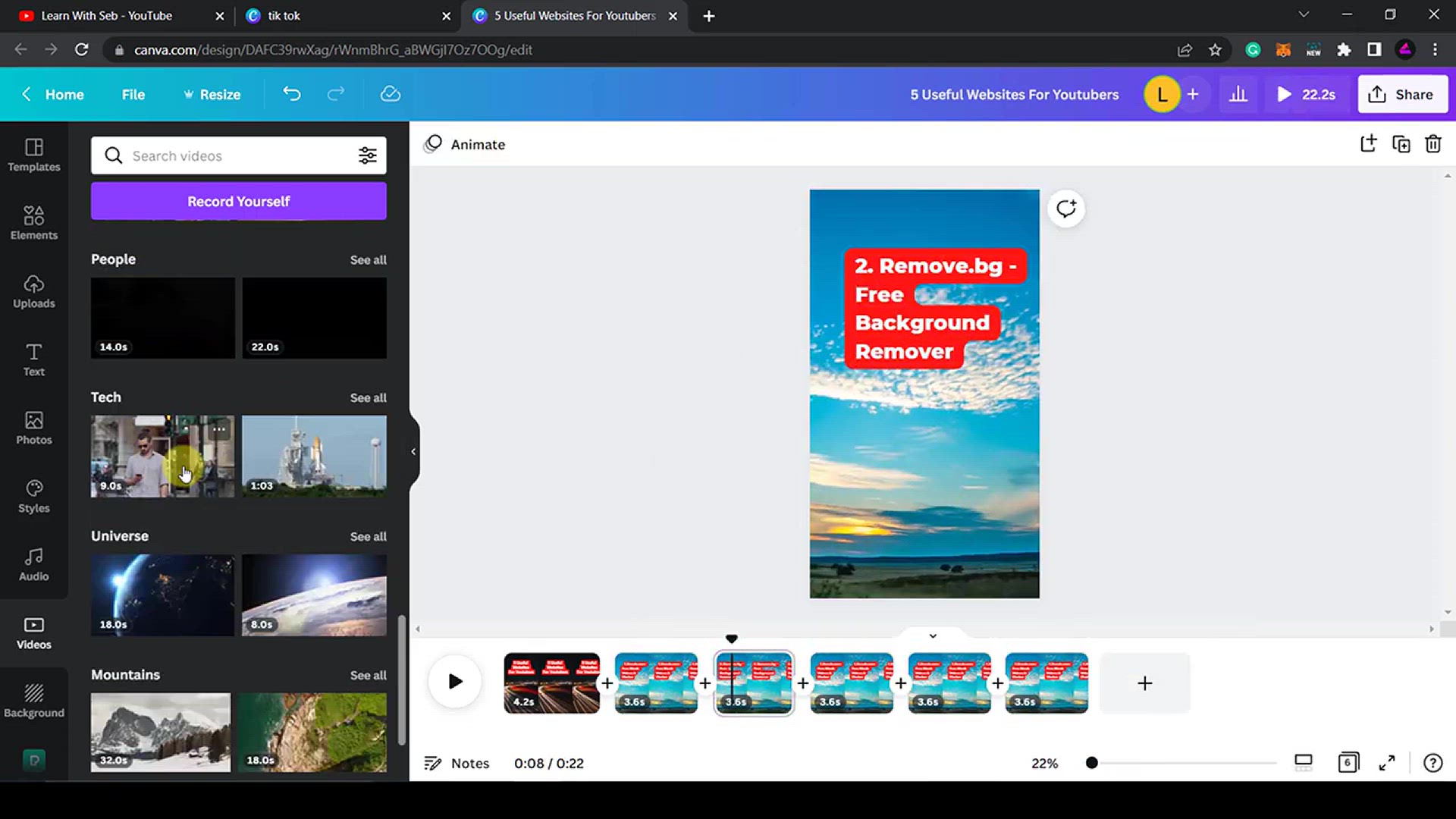 'Video thumbnail for HOW TO MAKE YOUTUBE SHORTS With CANVA (Edit YouTube Shorts Videos In Minutes)'