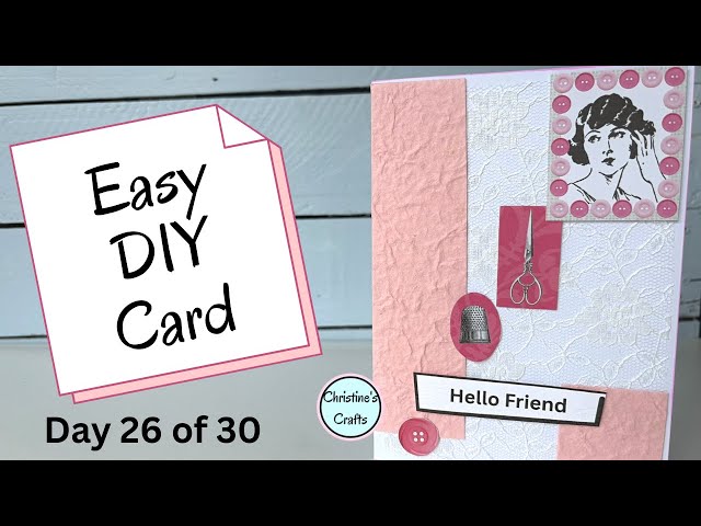 Video thumbnail for Make This Cute Card With Simple Supplies!