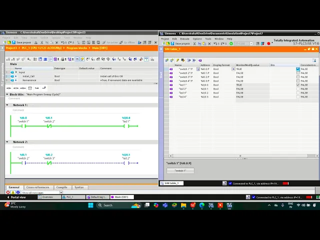 'Video thumbnail for Siemens TIA Portal Basics: Switch Programming Tutorial'