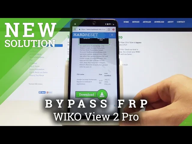 Video thumbnail for How to Bypass Factory Reset Protection in WIKO View 2 Pro - Skip Google Verification
