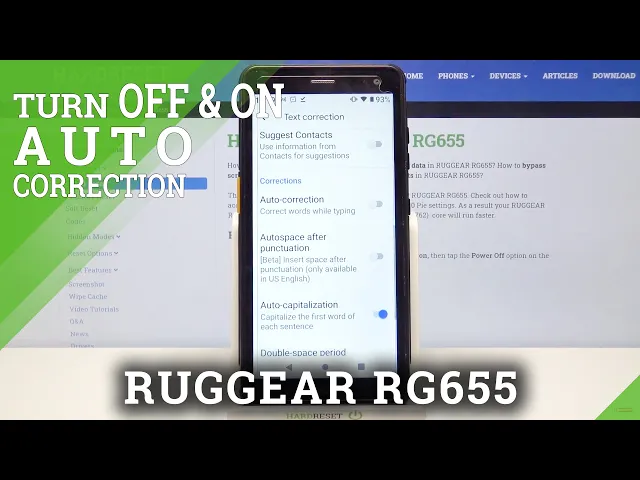 Video thumbnail for How to Activate Auto Correction – Additional Keyboard Features on RUGGEAR RG655