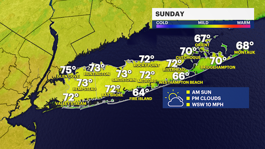 Video thumbnail for Favorable weather returns to Long Island Sunday