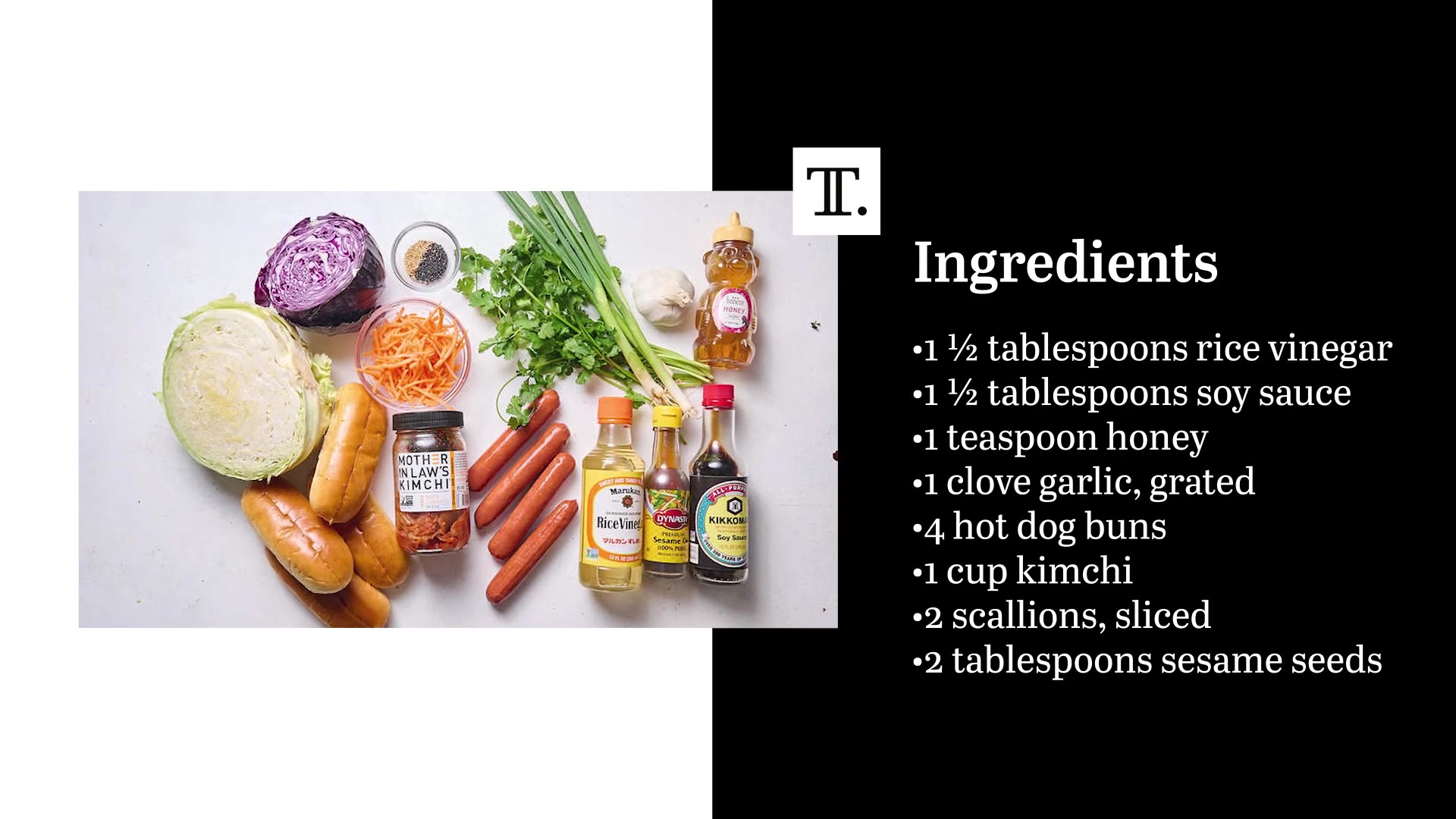'Video thumbnail for Kimchi-Sesame Hot Dog Recipe'