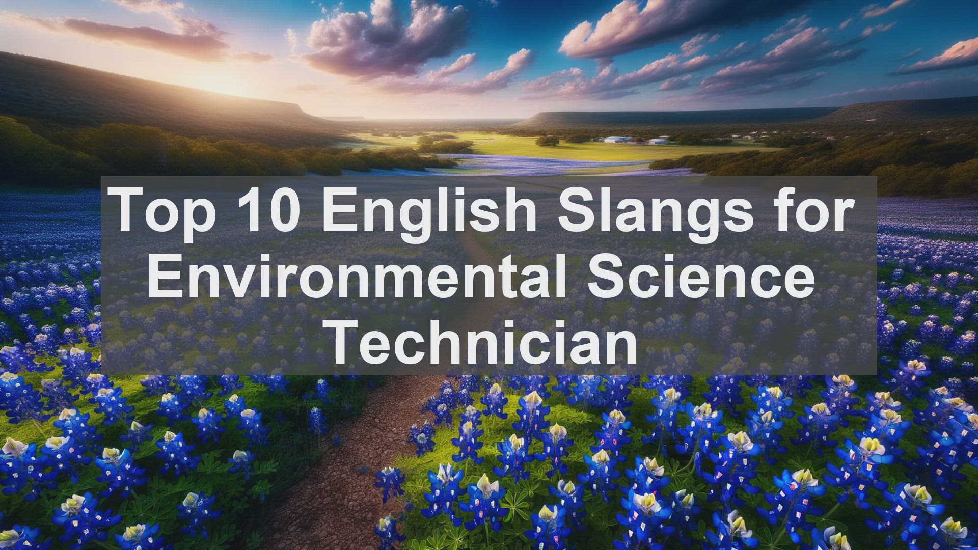 'Video thumbnail for Top 10 English Slangs for Environmental Science Technician'