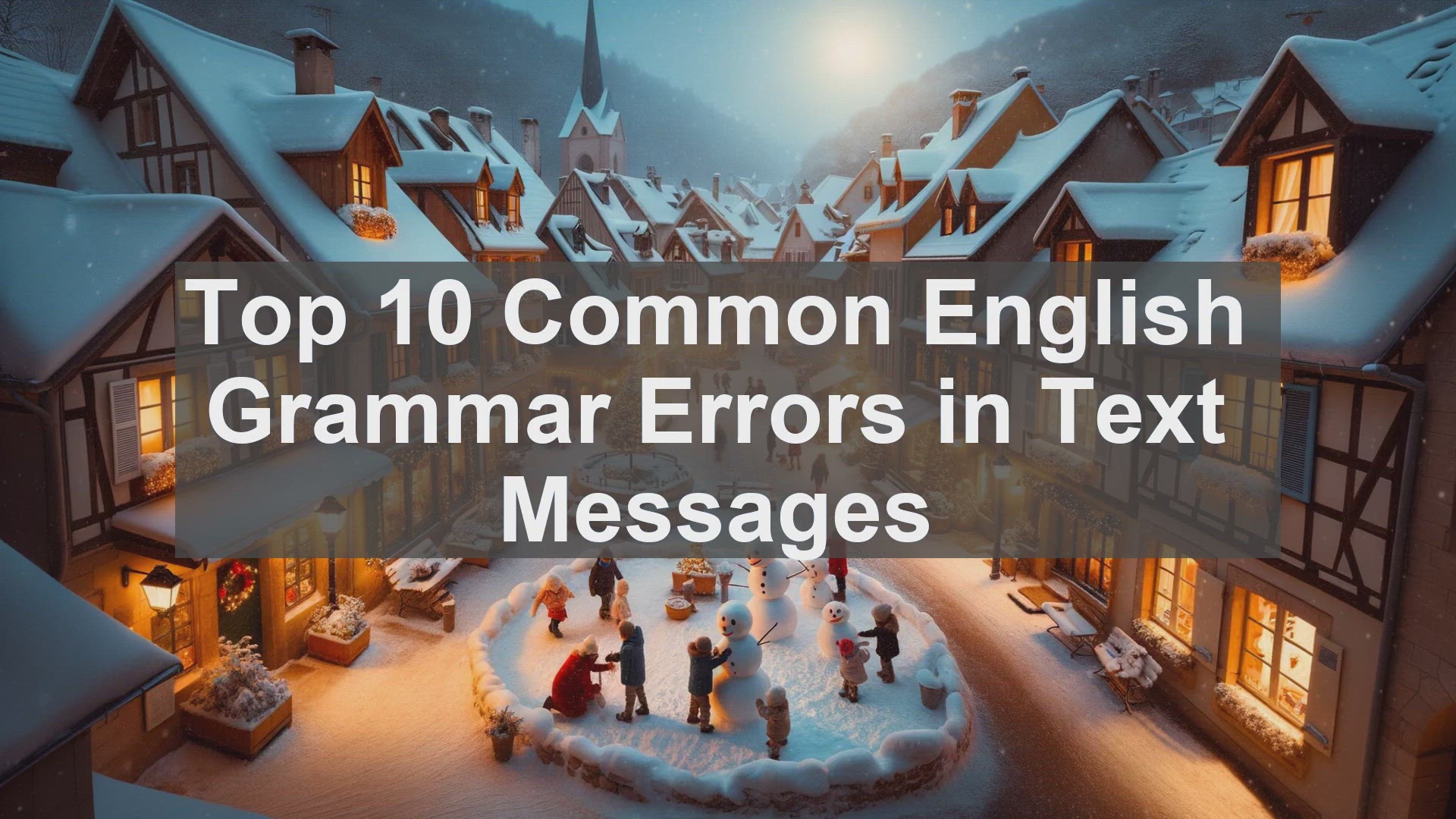 'Video thumbnail for Top 10 Common English Grammar Errors in Text Messages'