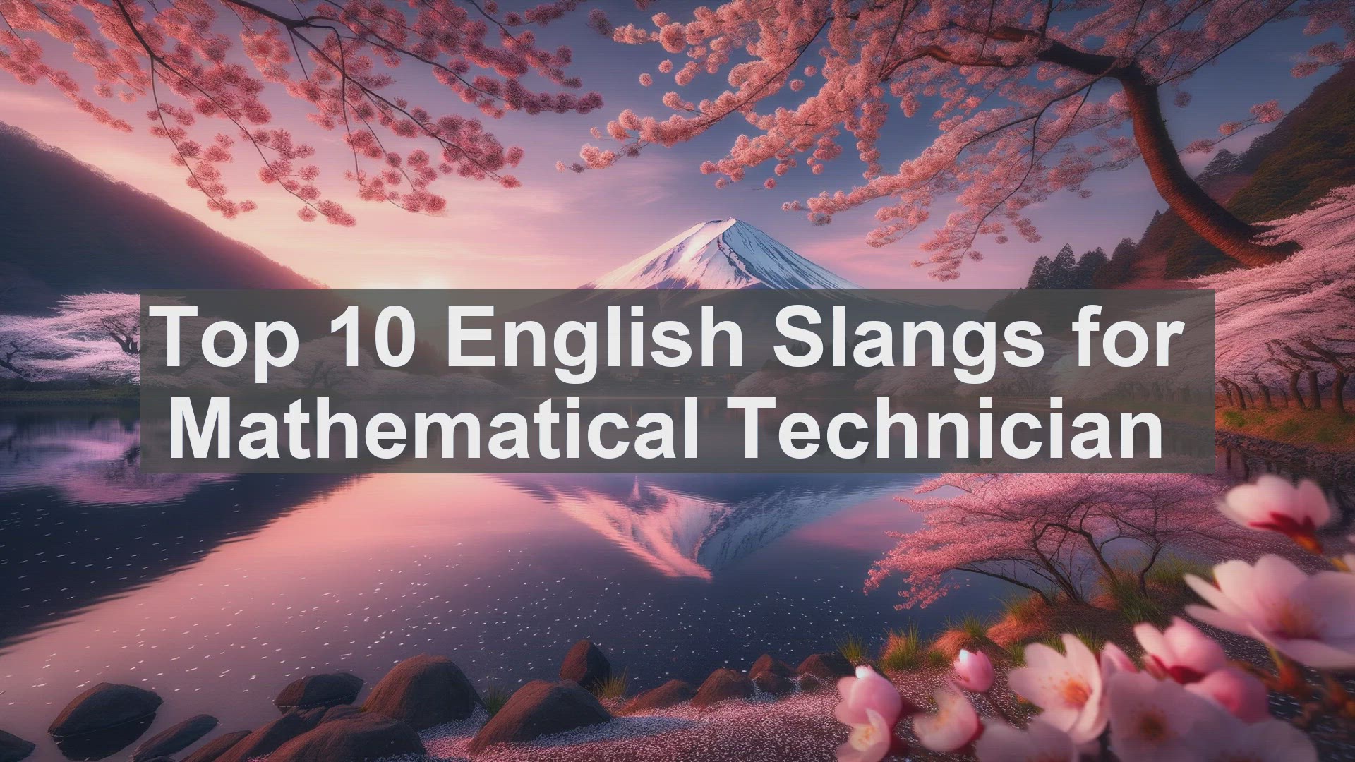 'Video thumbnail for Top 10 English Slangs for Mathematical Technician'