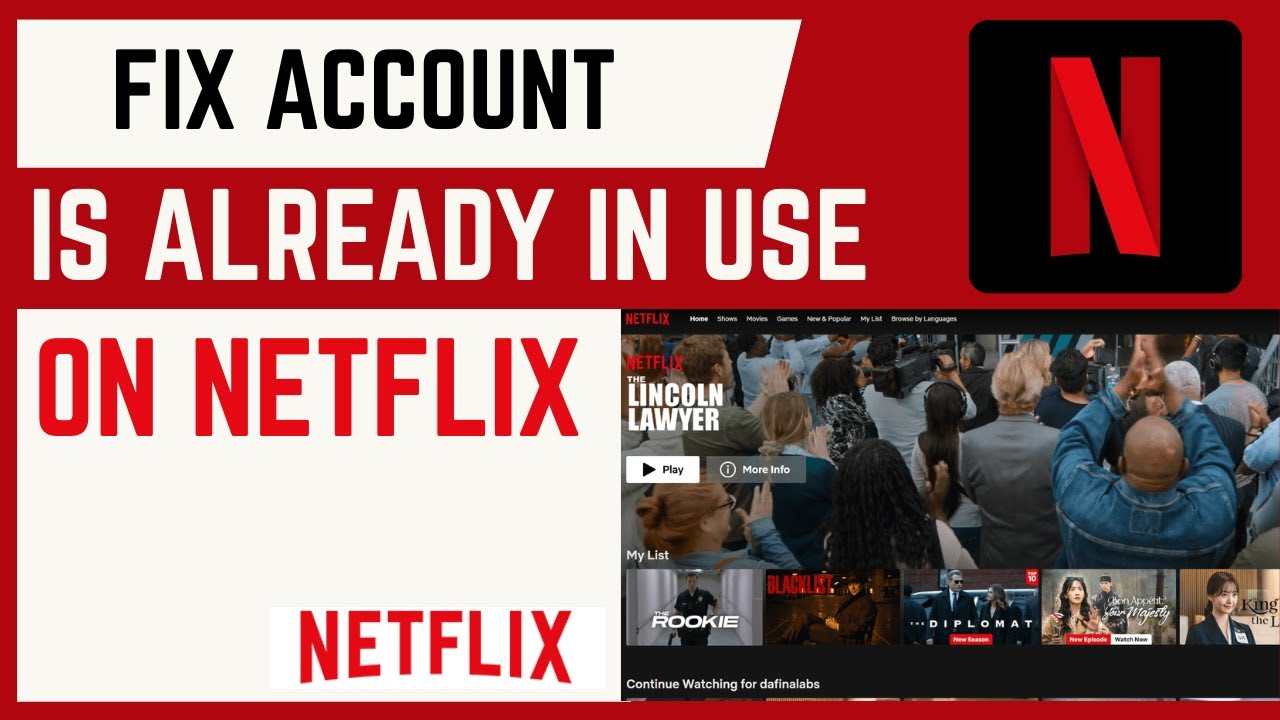 Video thumbnail for How To Fix Account Is Already In Use On Netflix | Error Code E123