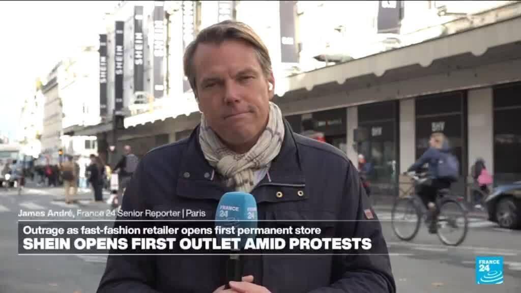 Video thumbnail for Shein opens first outlet store in Paris amidst protests and growing controversy