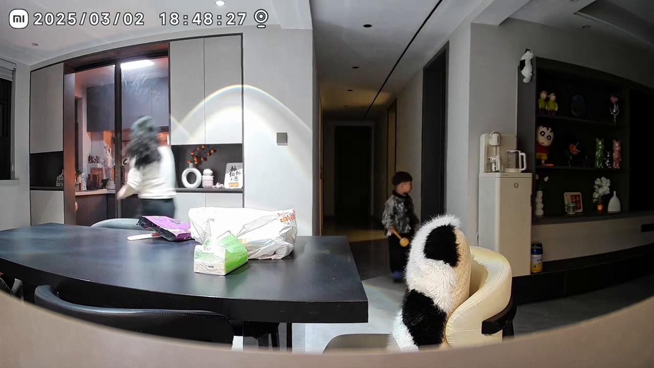 Video thumbnail for China: Four-year-old boy grabs fire extinguisher after spotting kitchen fire in China.