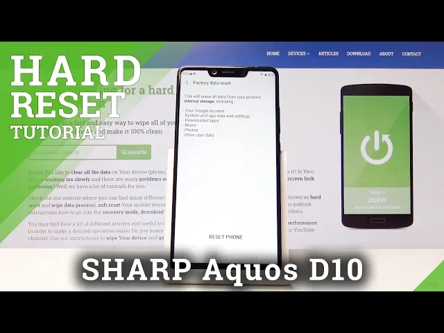 Video thumbnail for How to Factory Reset SHARP Aquos D10 - Hard Reset / Wipe Data