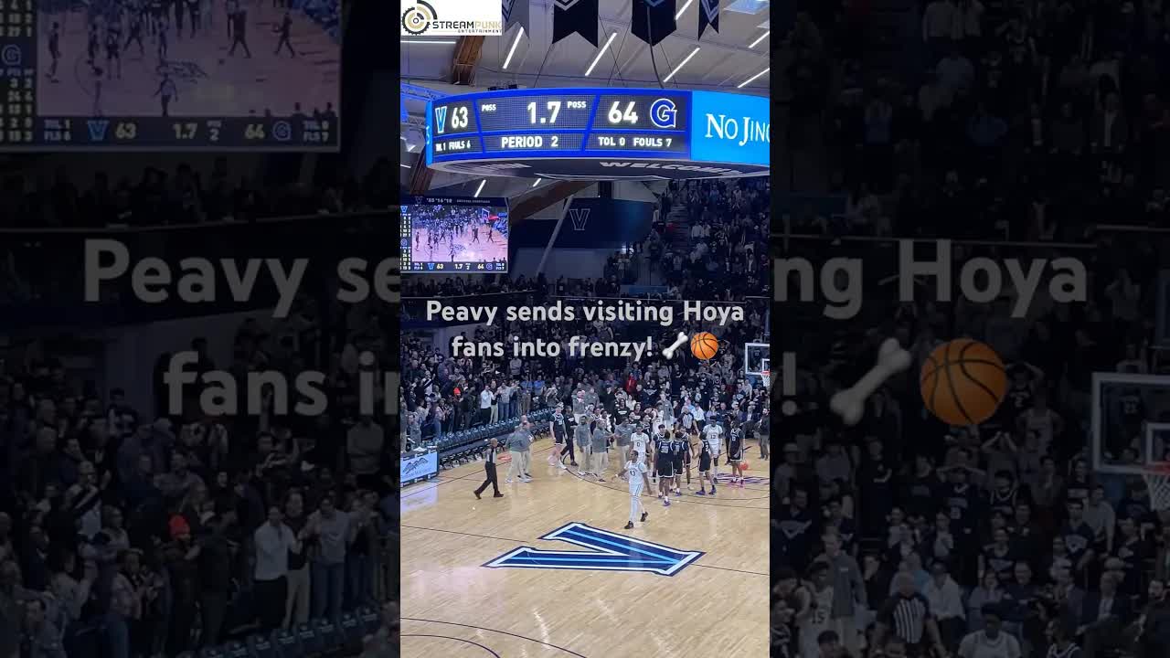 Video thumbnail for Peavy's Buzzer Beater Sends Hoya Fans into a Frenzy!