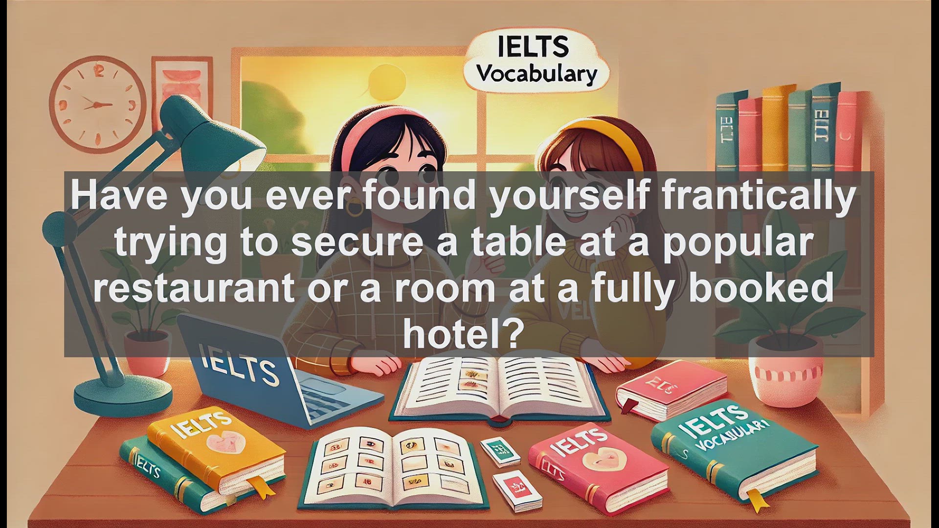 'Video thumbnail for 2500 Must Know IELTS 6.5 Vocabulary - Understanding 'Booking': Essential Vocabulary for IELTS Success'