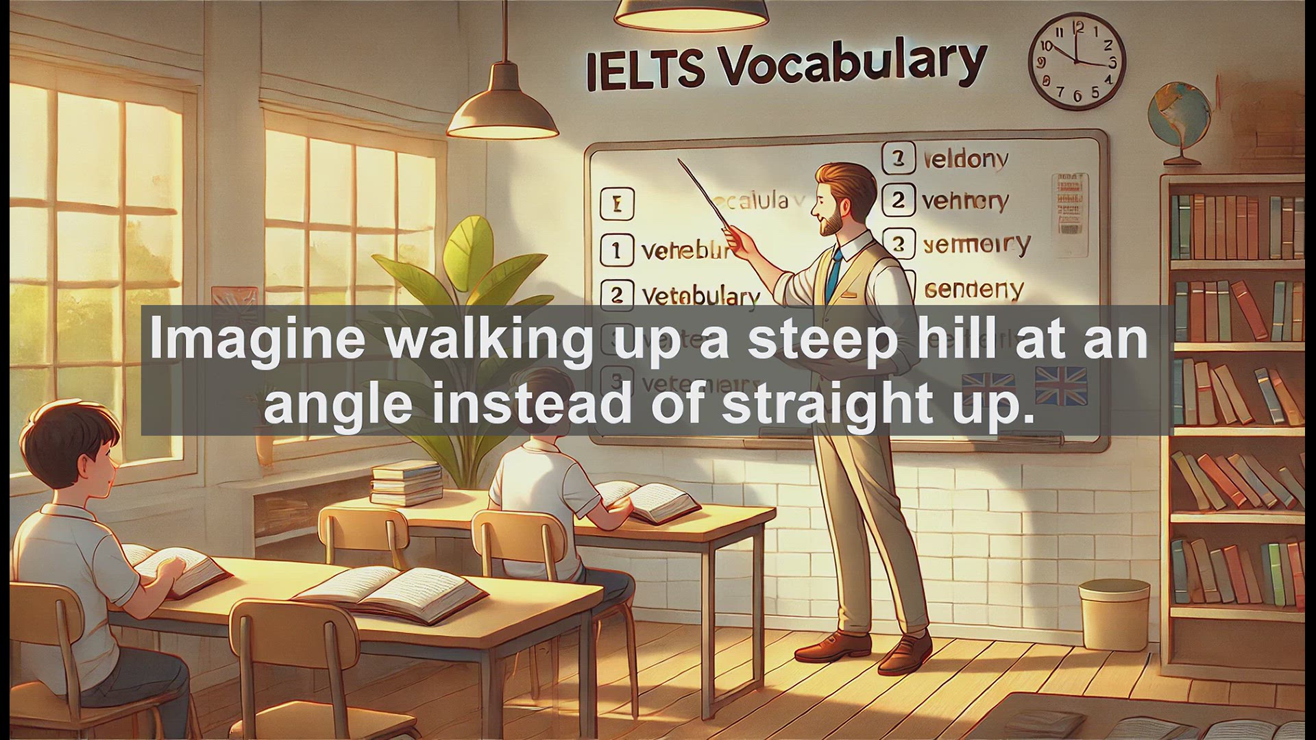 'Video thumbnail for 2500 Must Know IELTS 6.5 Vocabulary - Slantwise: Boost Your IELTS Vocabulary with This Angled Word'