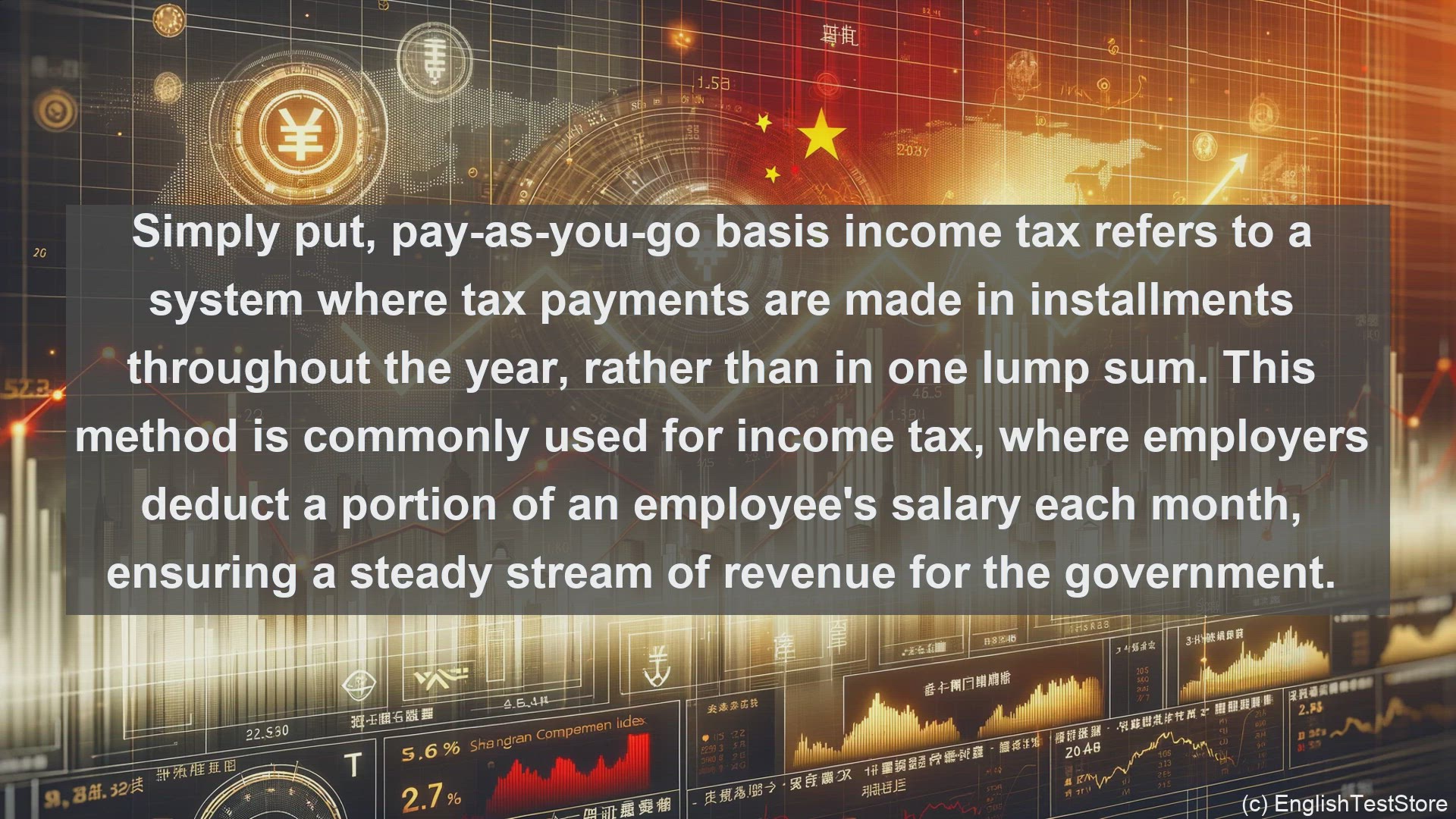'Video thumbnail for Pay as you go basis income tax in economics and finance'