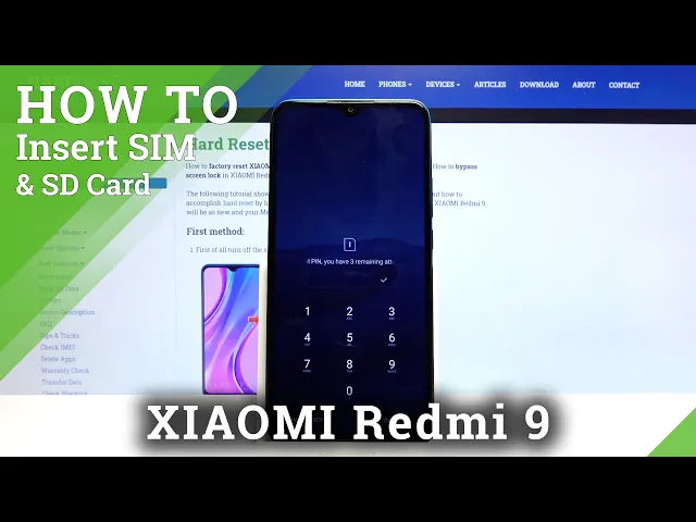 Video thumbnail for How to Insert Nano SIM & SD Cards on XIAOMI Redmi 9