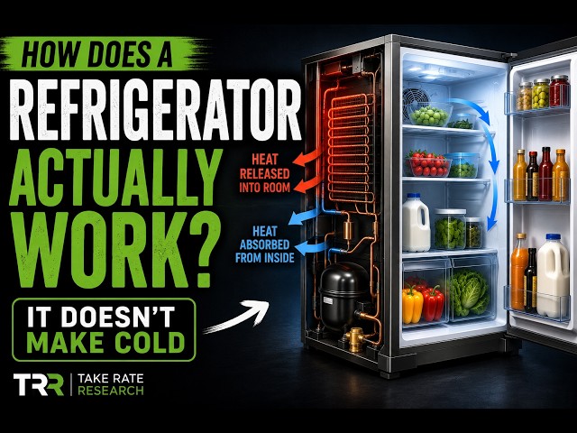Video thumbnail for How does a refrigerator actually work?