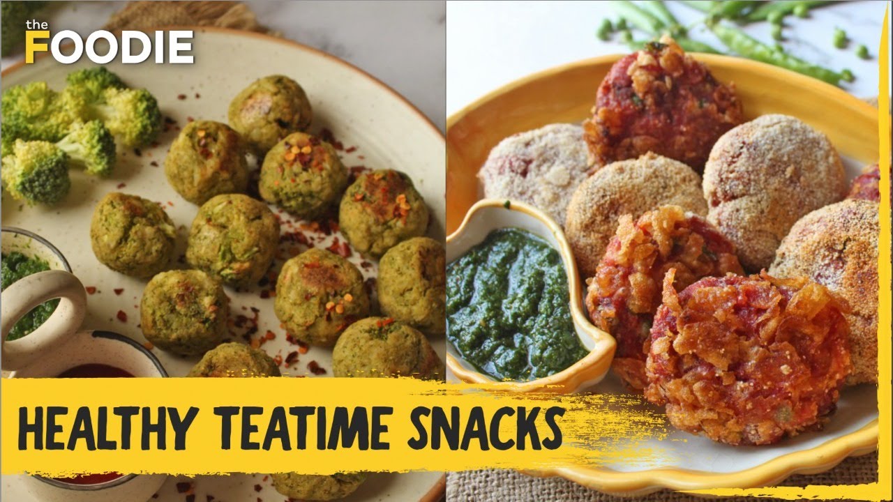 Video thumbnail for Healthy Teatime Snacks Recipe | Baked Broccoli Bites | Beetroot Tikki | The Foodie