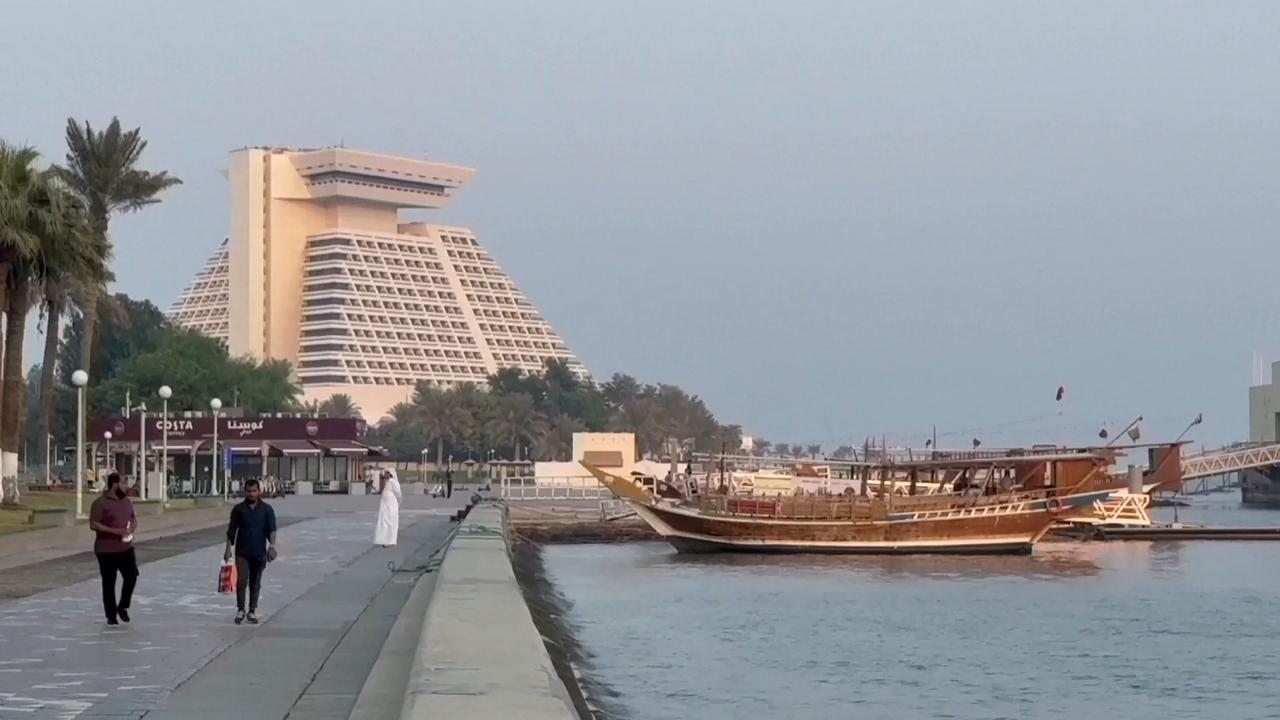 Video thumbnail for Qatar: Iranian delegation in Qatar for talks on potential peace deal with U.S..