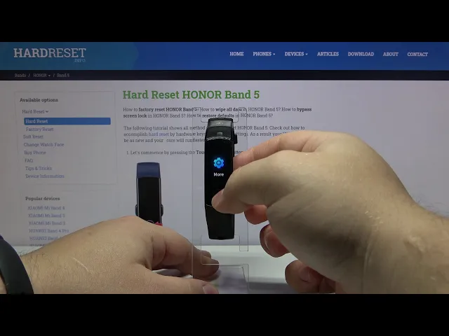 Video thumbnail for Soft Reset HONOR Band 5 – Fix Not Responding Screen