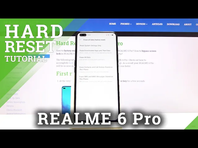 Video thumbnail for How to Hard Reset REALME 6 Pro – Factory Reset Through Settings