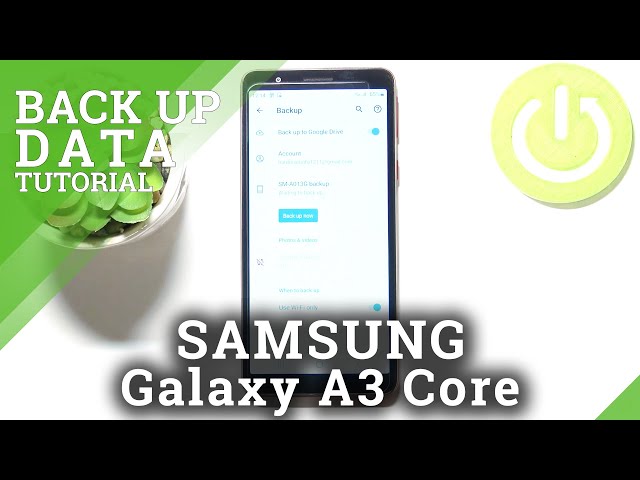 Video thumbnail for How to Backup Data in SAMSUNG Galaxy A3 Core – Create Google Backup Account