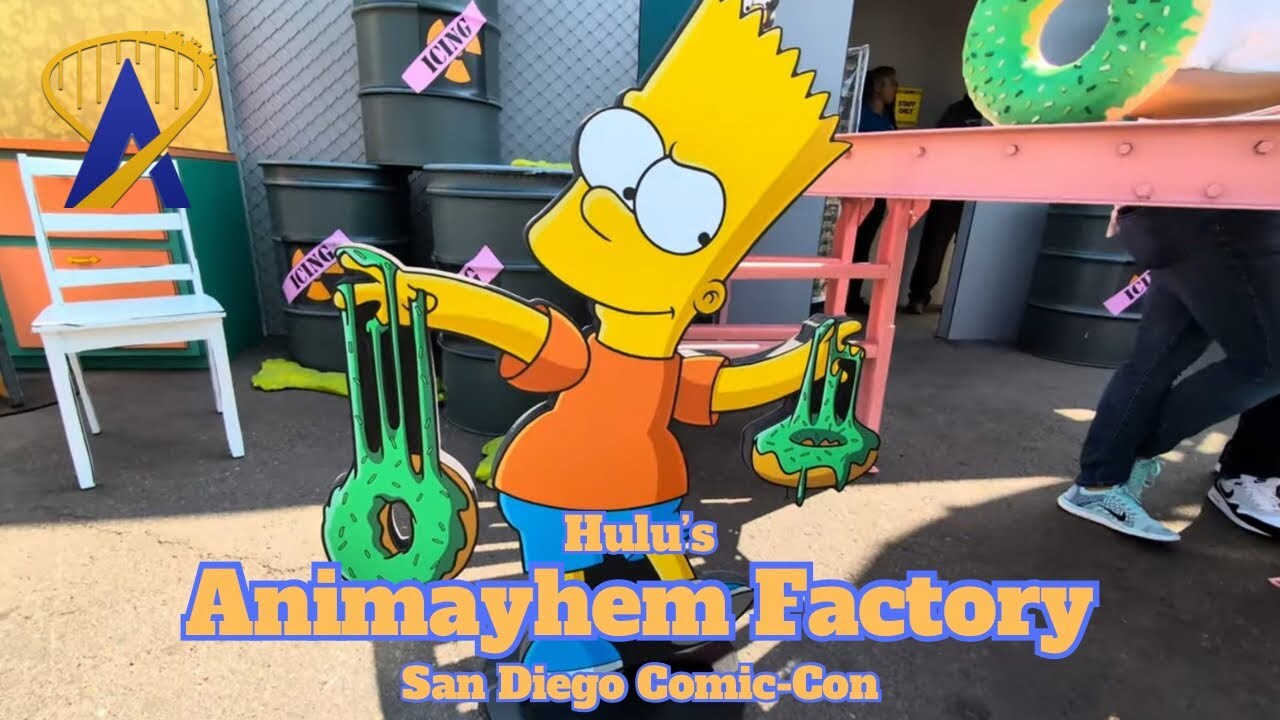 'Video thumbnail for Hulu's Animayhem Activation at Comic-Con '24 - Simpsons, Futurama, and more!'
