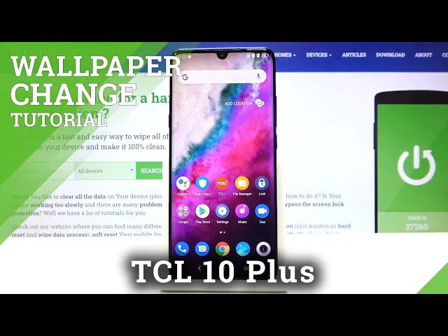 Video thumbnail for How to Change Wallpaper on TCL 10 Plus – Home Screen Update