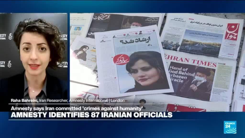 Video thumbnail for Amnesty says Iran committed 'crimes against humanity' in protests crackdown