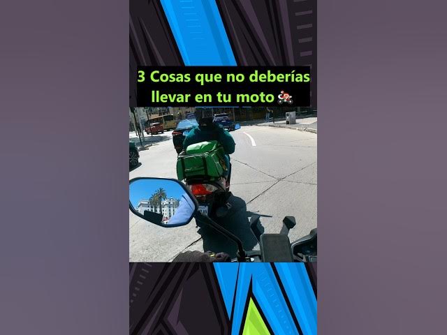 Video thumbnail for 3 cosas que no deberías llevar en tu moto NUNCA!