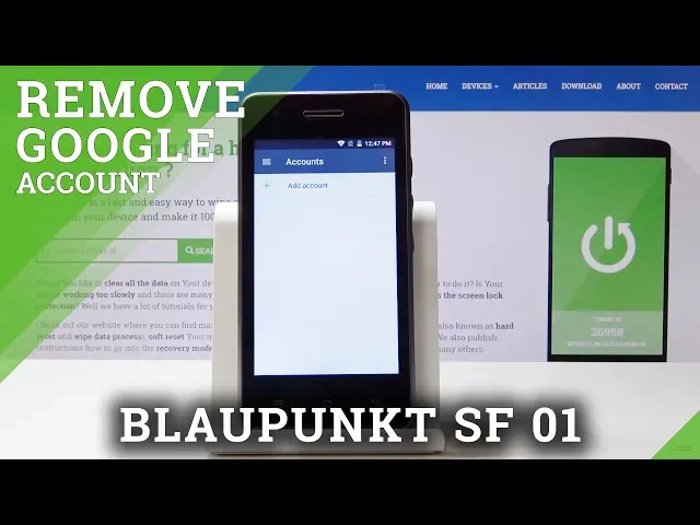 Video thumbnail for How to Add Accounts in BLAUPUNKT SF 01 - Remove Google Account