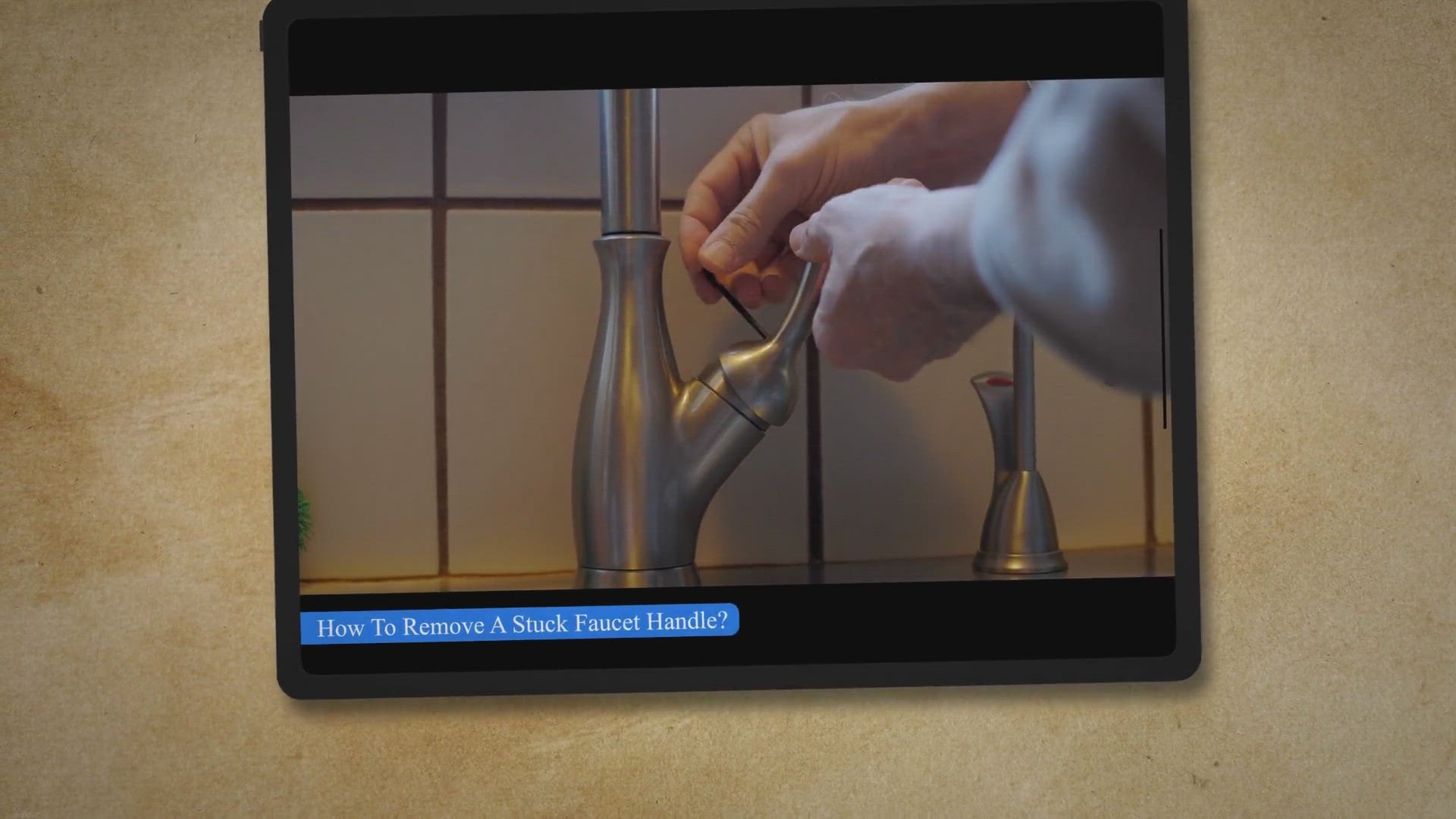 'Video thumbnail for How To Remove A Stuck Faucet Handle?'