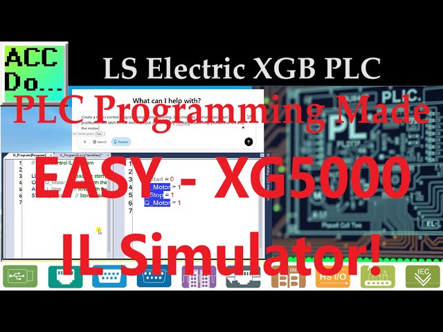 'Video thumbnail for PLC Programming Made EASY - XG5000 IL Simulator!'