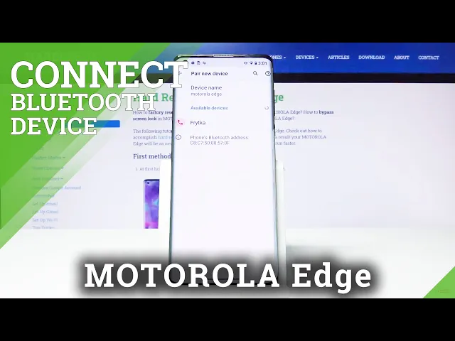 Video thumbnail for How to Connect your Motorola Edge though Bluetooth - Connections Settings