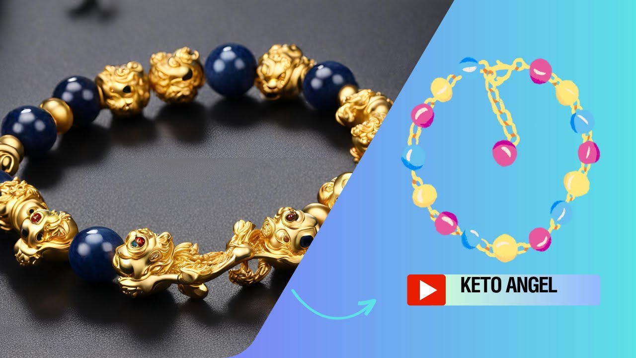 'Video thumbnail for Pixiu bracelets natural stone golden color bead: video blog'
