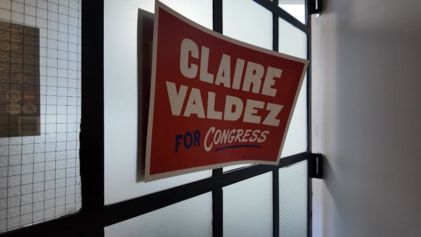 Video thumbnail for NYC Assembly member Claire Valdez vies to win 7th Congressional District