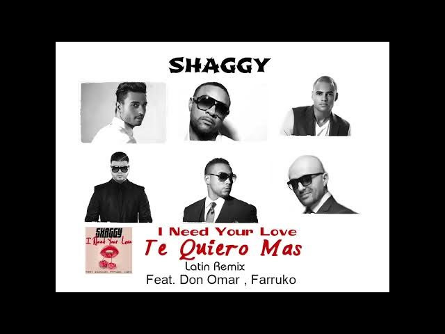 Video thumbnail for Shaggy ft Don Omar Farruko Faydee Mohombi & Costi   TE QUIERO MAS Latin Remix  by DJSaed