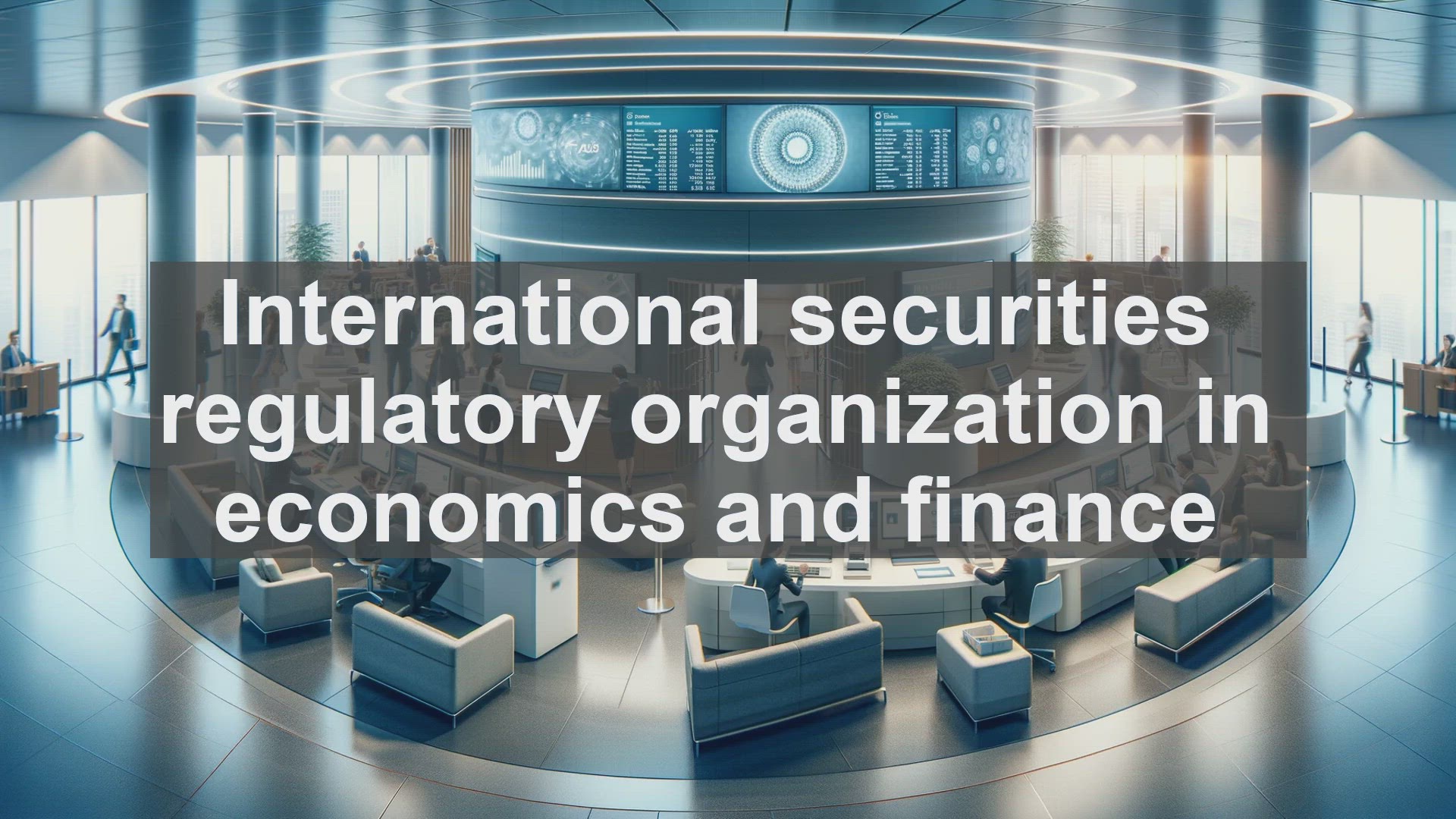 'Video thumbnail for International securities regulatory organization in economics and finance'