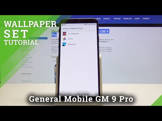 Video thumbnail for How to Change Wallpaper in GENERAL MOBILE GM 9 Pro - Update Desktop