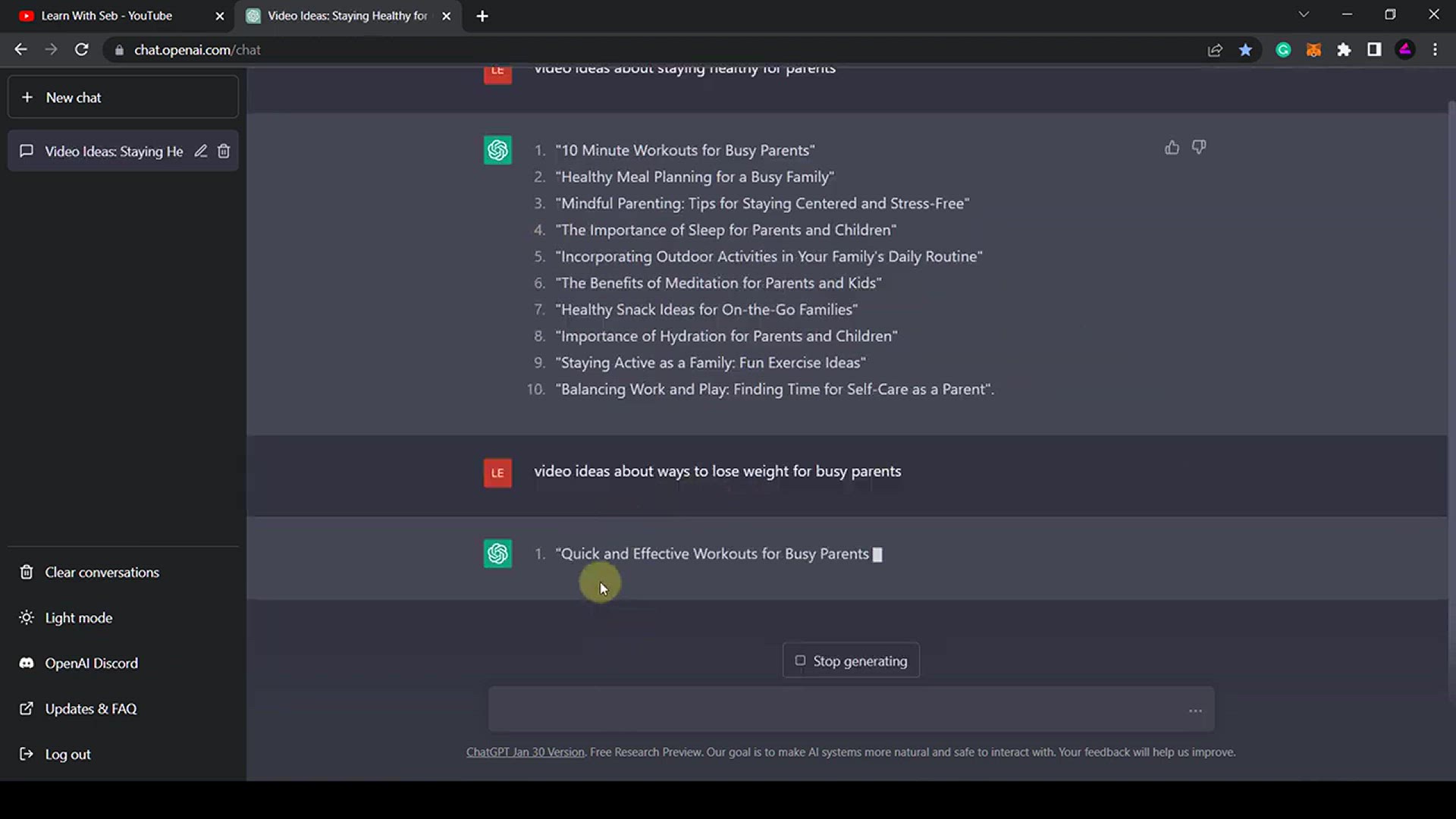 'Video thumbnail for Mastering ChatGPT For YouTube Automation (Make AI Videos with Chat GPT)'