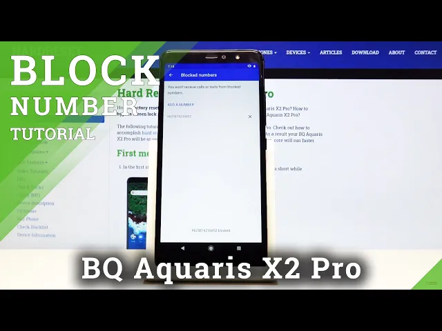 Video thumbnail for How to Block Contact in BQ Aquaris X2 Pro – Block Calls & Texts