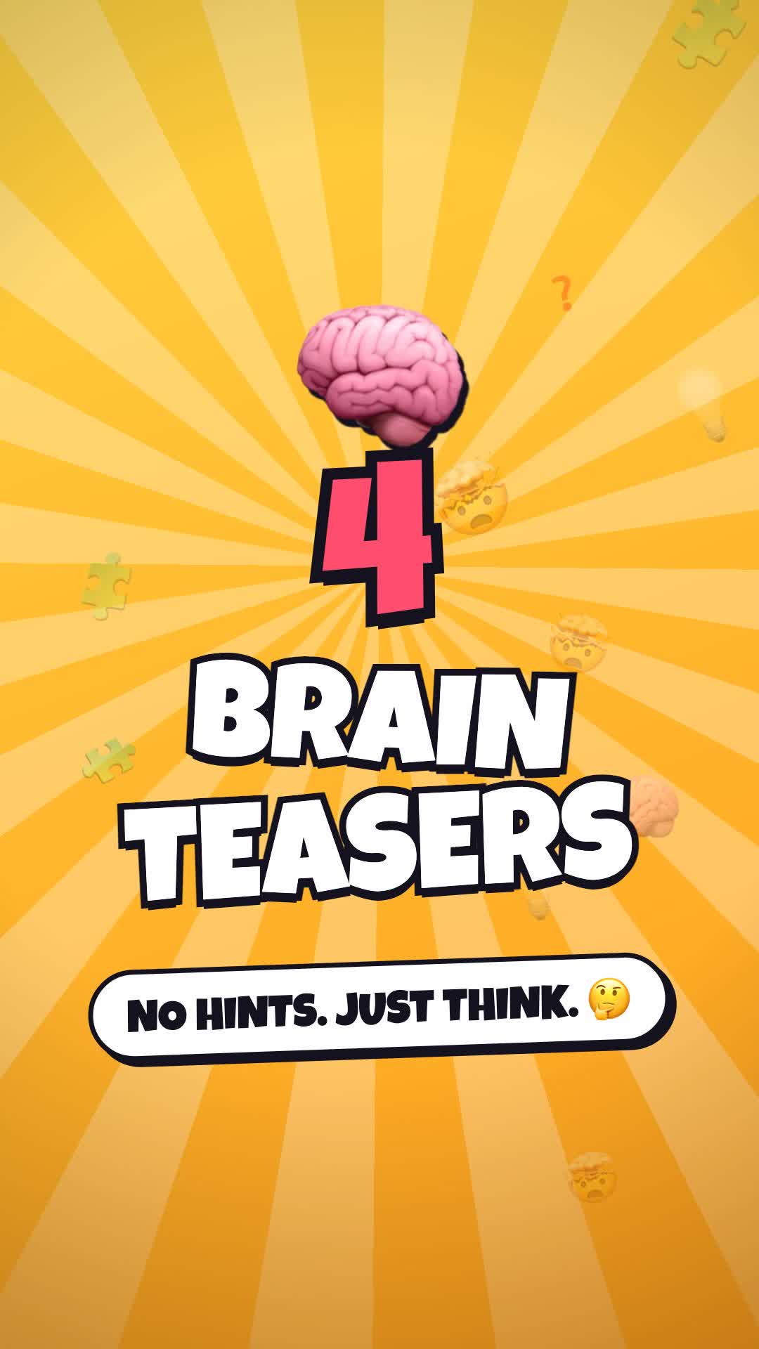 Video thumbnail for 4 Brain Teasers
