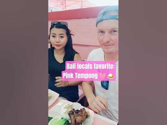 Video thumbnail for Bali restaurant favorite among Indonesian locals: Pink Tempong 🩷🍛 a fully pink restaurant ! 😋